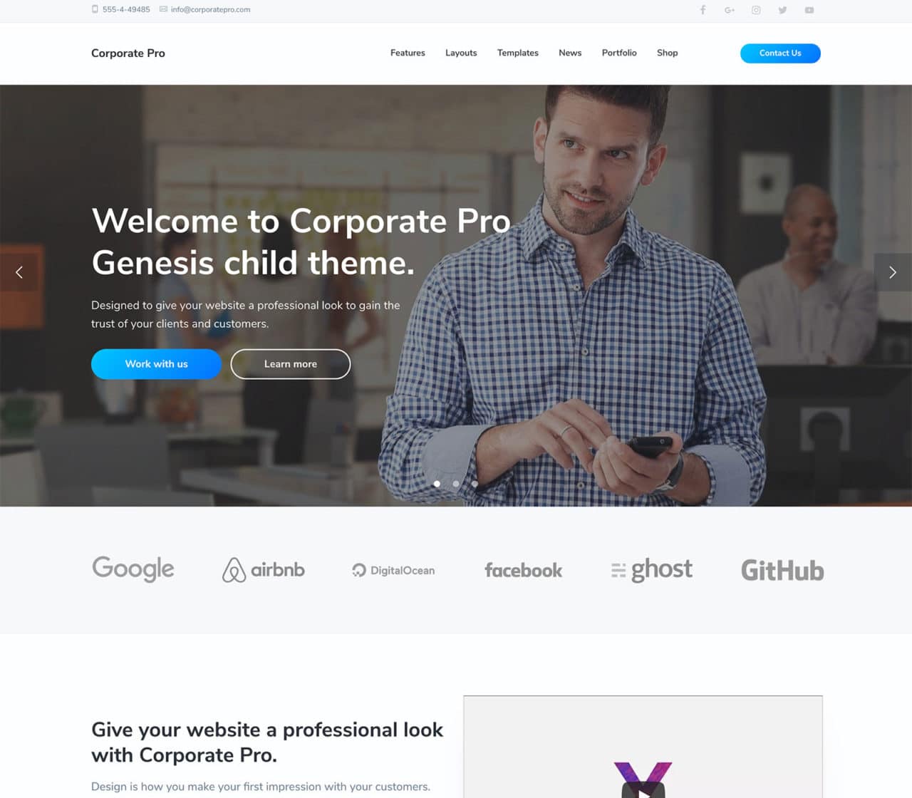 Corporate Pro Genesis Child Theme WordPress